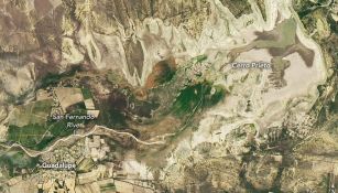 Nasa reveló imágenes sobre la sequía de la presa de Cerro Prieto en Nuevo León