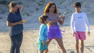 Shakira en playas mexicanas con sus hijos