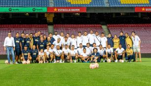 Pumas tuvo reconocimiento de cancha en Camp Nou