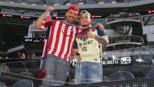 Aficionados de Chivas y América previo a un partido