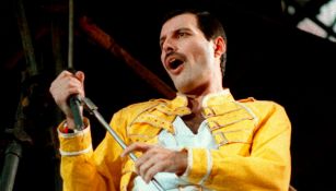 Freddie Mercury en un concierto en Alemania