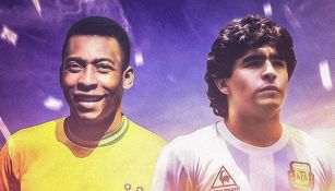 Pelé y Maradona, dos de los mejores futbolistas de la historia