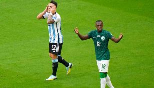 Lautaro Martínez, se lamenta tras anulación de gol