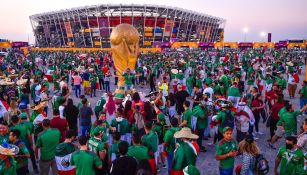 Afición mexicana en el debut del Tri en Qatar 2022