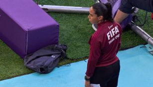 Karen Díaz en su debut en Qatar 2022