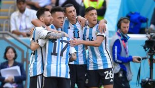 Argentina en el partido contra Arabia Saudita