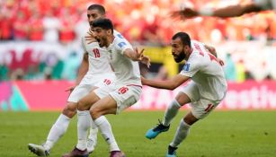 Irán en festejo de gol