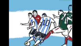 La animación de la anotación de Lionel Messi 