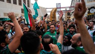 Aficionados de Arabia previo al juego ante México