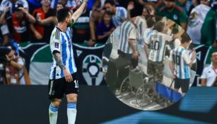 Lionel Messi celebra uno de sus goles en Qatar 2022