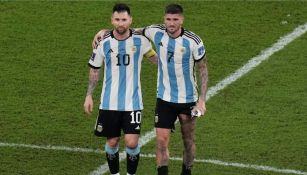 Messi y Rodrigo de Paul con la Albiceleste