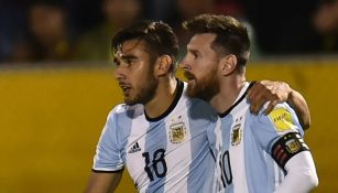 Eduardo Salvio se deshizo en elogios hacia Lionel Messi