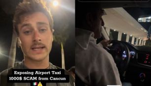 Turista canadiense denuncia que taxista de Cancún le quería cobrar 17 mil pesos