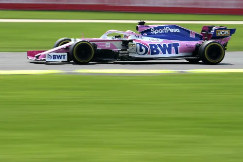 MEXSPORT Checo Pérez corriendo en el GP de México