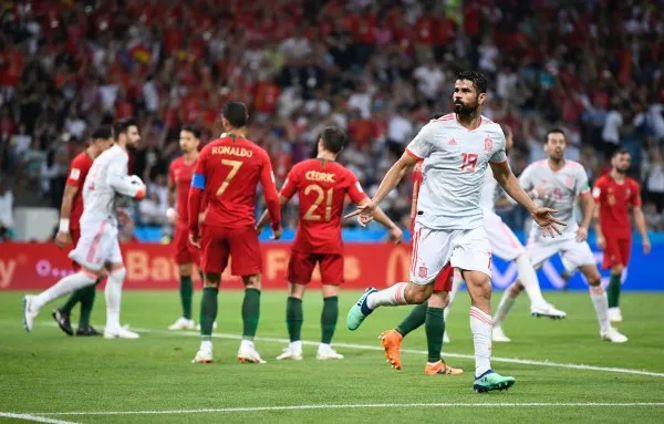 TWITTER @diegocosta Diego Costa con la Selección de España