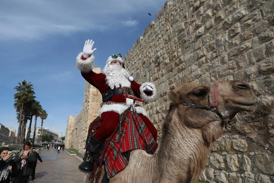 EFE Santa Claus en Jerusalén