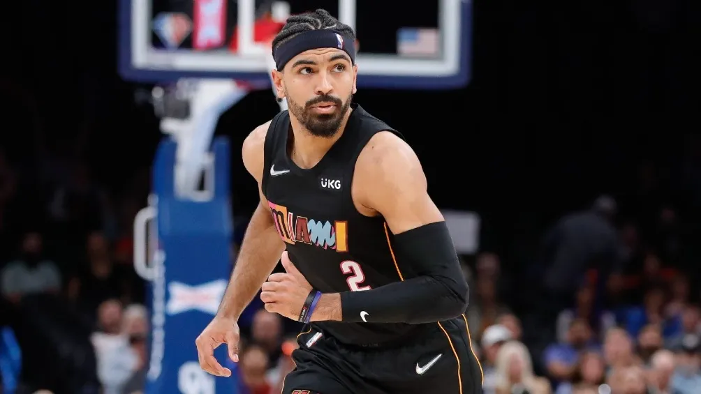 TWITTER | @JESUSSSMORAA_ Gabe Vincent jugando partido de la NBA con Miami Heat