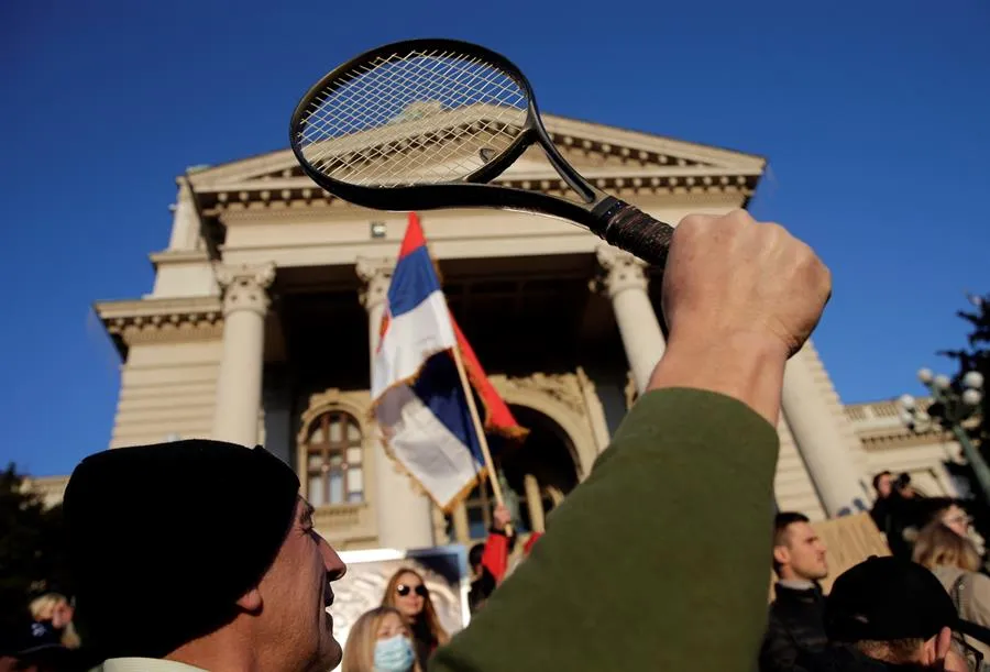 EFE Seguidores de Djokovic