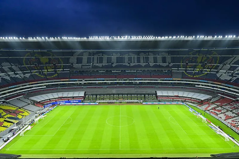IMAGO7 Así luce la cancha del Estadio Azteca