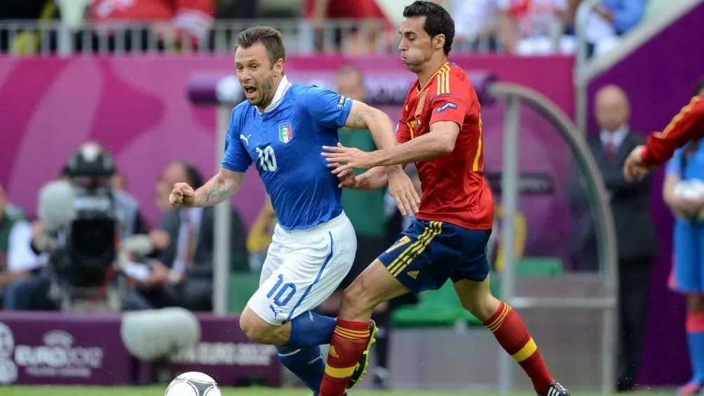 MEXSPORT Cassano en un partido con Italia