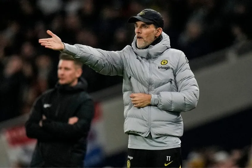 AP Thomas Tuchel en un partido del Chelsea