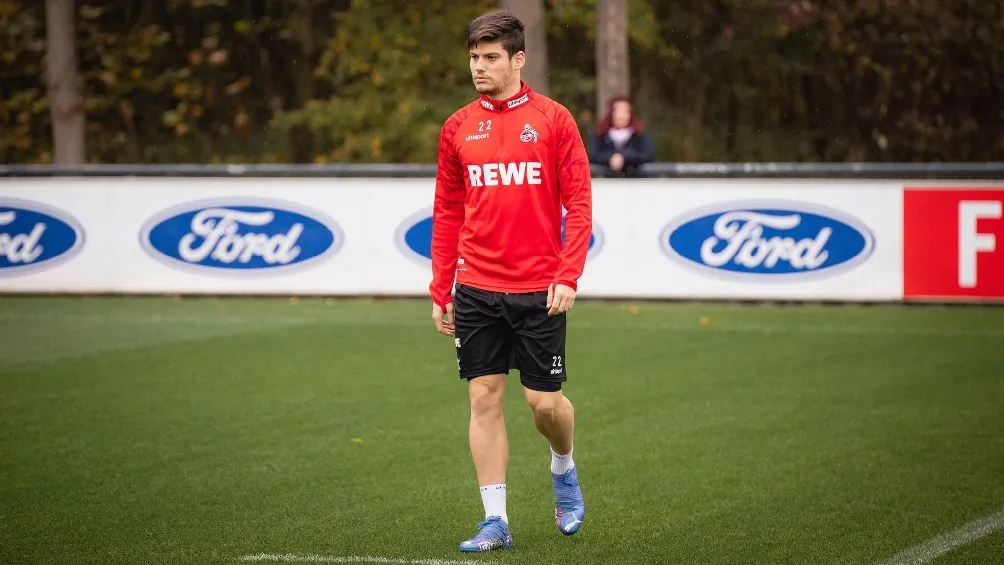 INSTAGRAM/JORGE MERÉ Meré en un entrenamiento con Koln