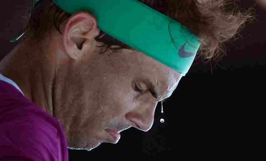 AP Rafa durante la Segunda Ronda del Australian Open