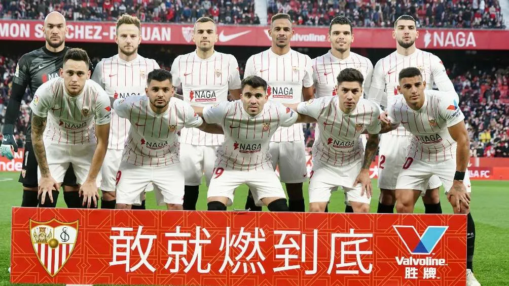 TWITTER | @SEVILLAFC El equipo del Sevilla previo al partido ante Celta en LaLiga