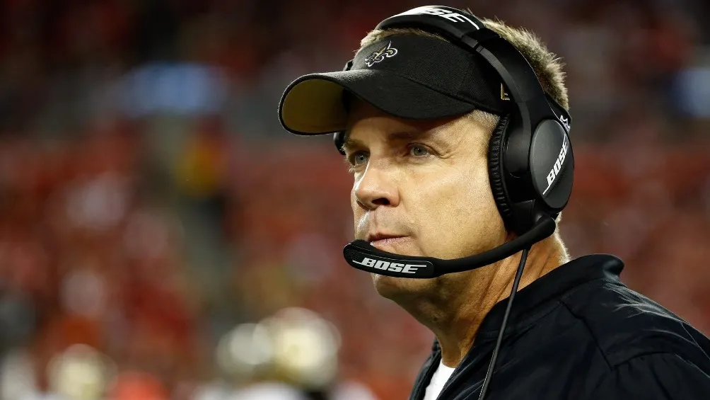 TWITTER | @NFLTRADE_RUMORS Sean Payton dirigiendo a New Orleans Saints en partido de la NFL
