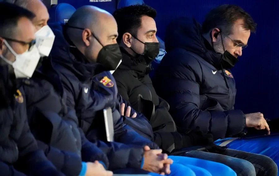 EFE Xavi en la banca del Barcelona