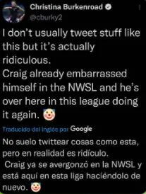 TWITTER @cburky2 Tuit eliminado de Christina Burkenroad