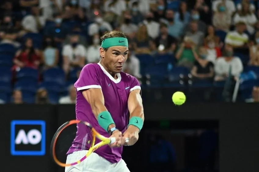 EFE Rafael Nadal durante el partido del Abierto de Australia