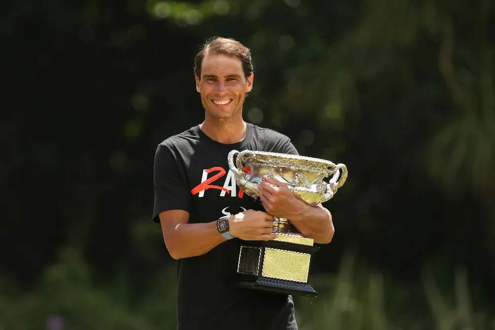 AP Nadal en la Casa del Gobierno de Australia, en Melbourne