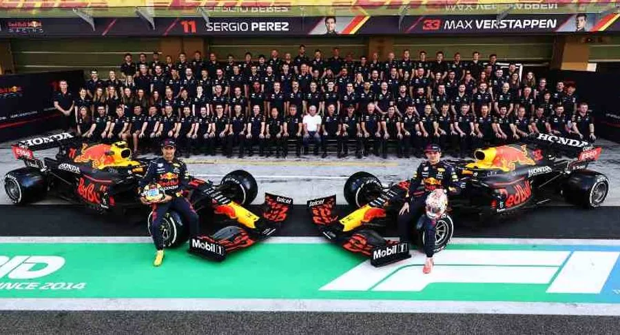 EFE Todo el equipo de Red Bull