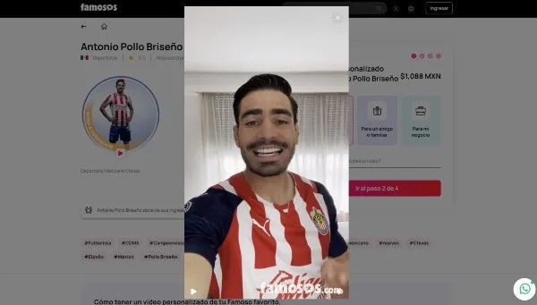 ESPECIAL Antonio 'Pollo' Briseño en la plataforma 'Famosos'