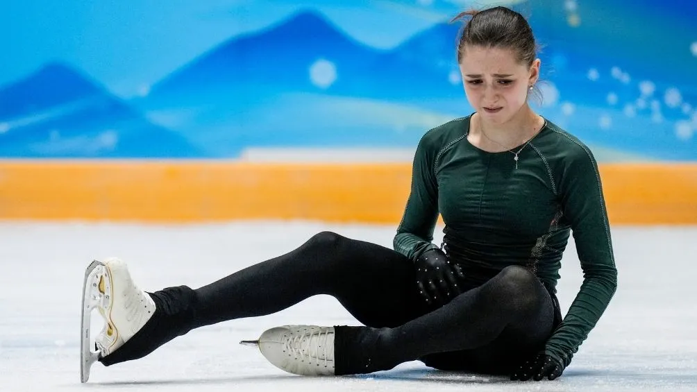 AP Valieva en una competencia