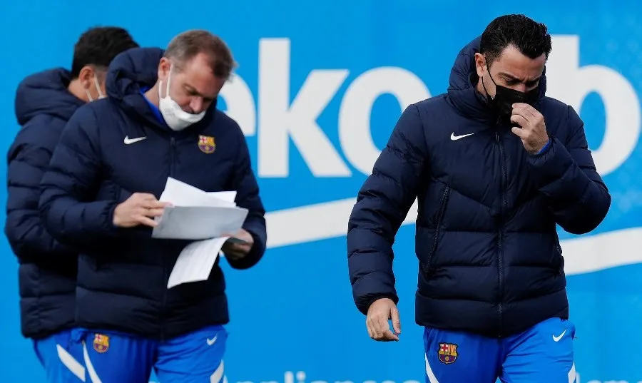 EFE El entrenador del Barcelona en entrenamiento