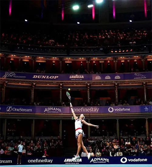 TWITTER @EmmaRaducanu La tenista durante un torneo