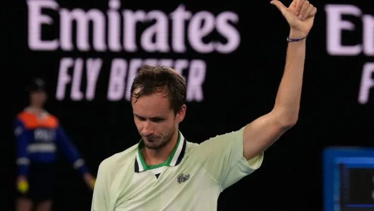 AP Daniil Medvedev tras un partido