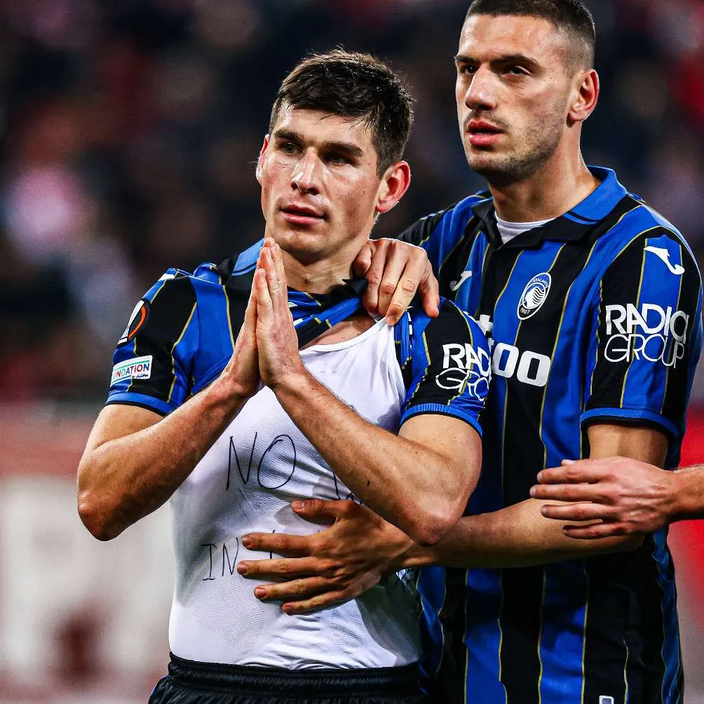TWITTER: @Atalanta_BC Ruslan y Demiral, posterior a los goles del ucraniano