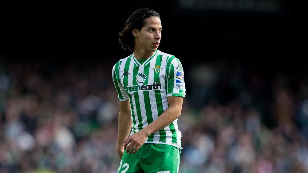 INSTAGRAM | @DIEGO_LAINEZ Diego Lainez jugando partido de LaLiga con el Betis