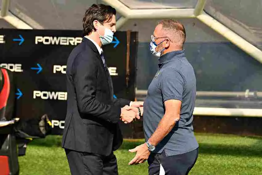 IMAGO7 Santiago Solari y Andrés Lillini en un América vs Pumas