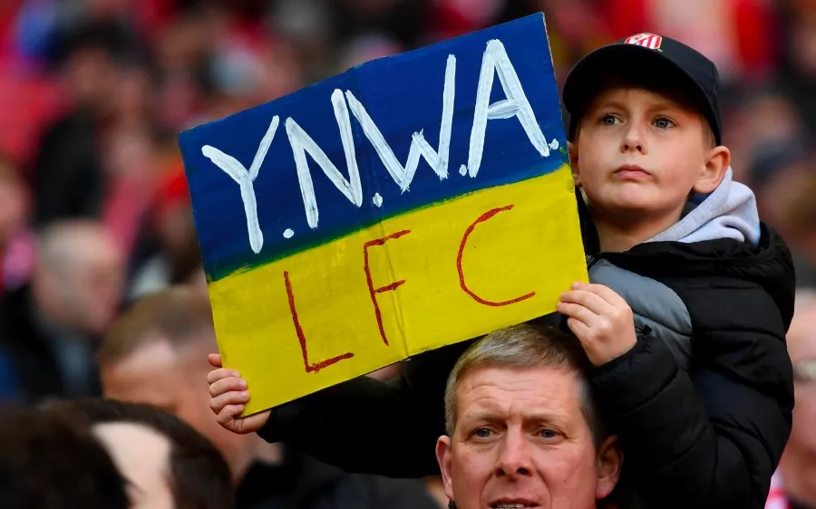 EFE Apoyo de los seguidores Reds a Ucrania