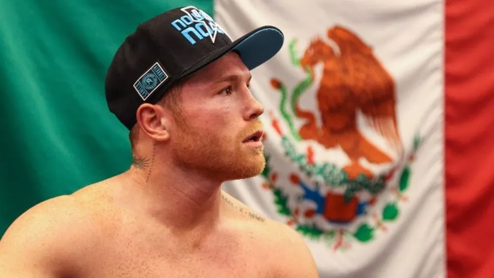 MEXSPORT Saúl 'Canelo' Álvarez previo a pelea de box ante Saunders