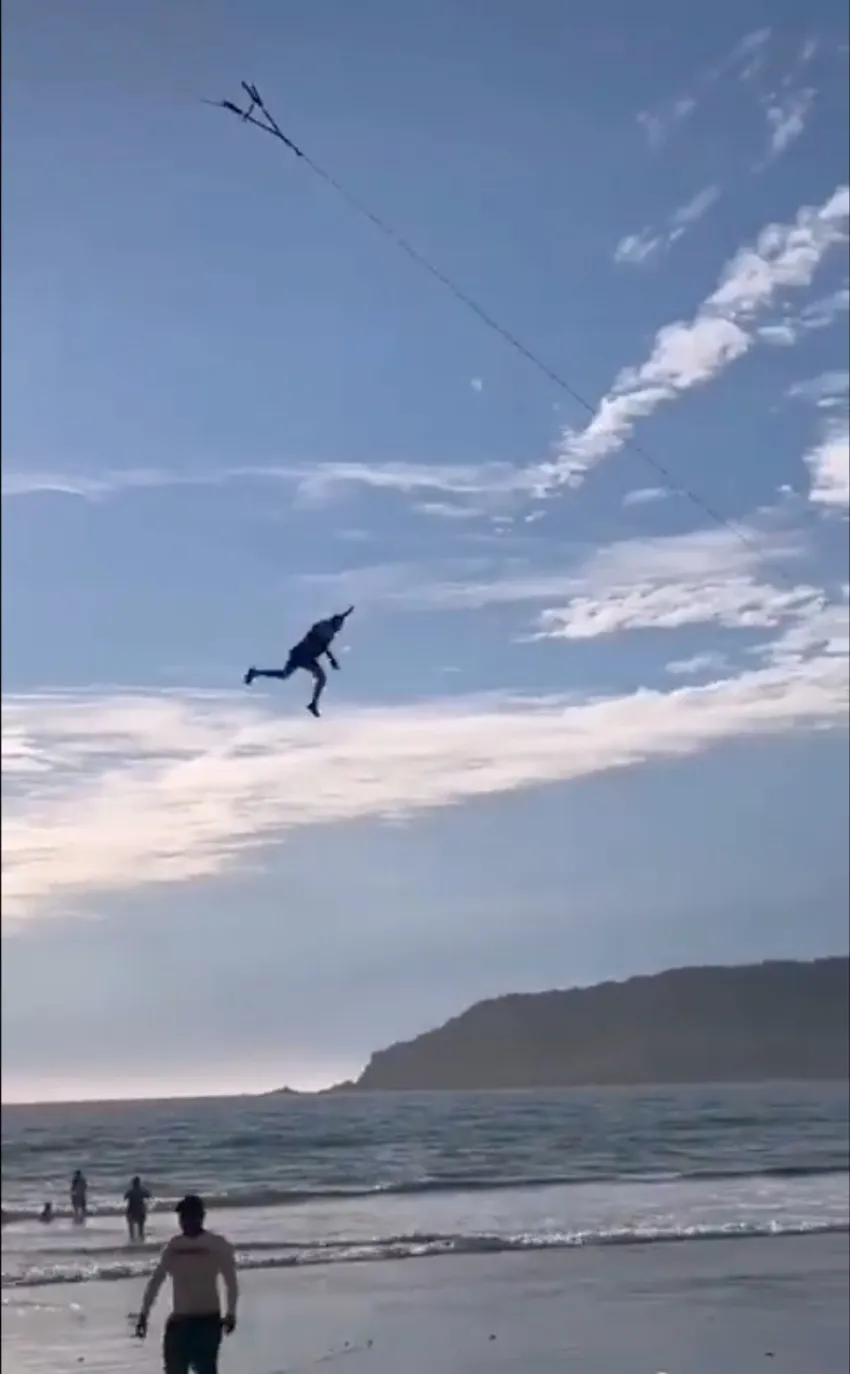 ESPECIAL Turista en el momento del accidente