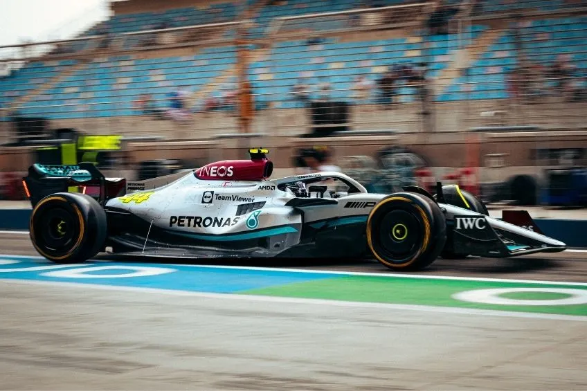 TWITTER: @MercedesAMGF1 Monoplaza de Mercedes durante las pruebas de pretemporada