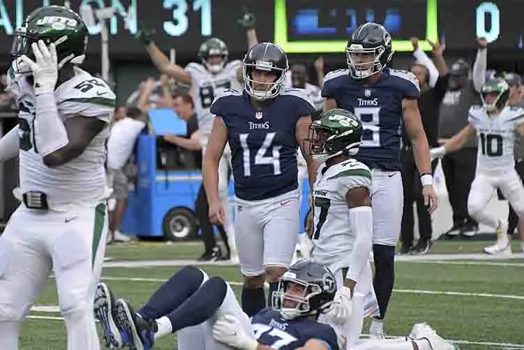 AP Titans falla gol de campo ante los Jets