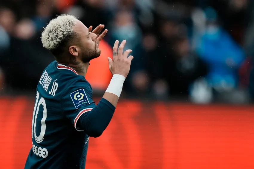 AP Neymar en un partido del PSG