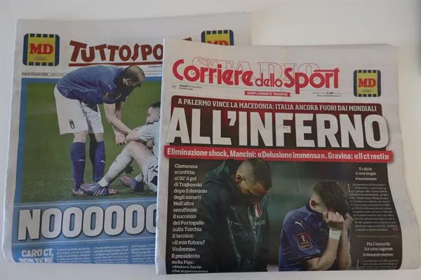 EFE Prensa italiana tras su eliminación