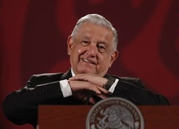 EFE Andrés Manuel López Obrador reacciona durante conferencia